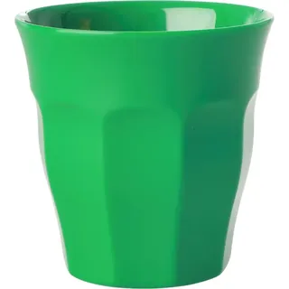 RICE Melamin Becher Medium einfarbig, Forest green