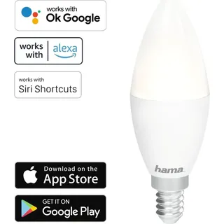Hama WLAN-LED-Lampe, E14, 5,5W ohne Hub