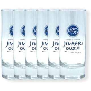 Jassas Ouzo Gläser Jivaeri 6 Stück | 14cl Füllmenge