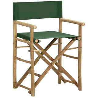 vidaXL Regiestuhl 60 x 45 x 88 cm grün klappbar 2 St.