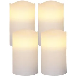 MARELIDA LED Kerzenset MAY 12,5 cm weiß