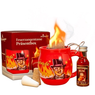 Feuerzangentasse 1er-Set, mit Rum, Rot/Rühmann - für Feuerzangenbowle
