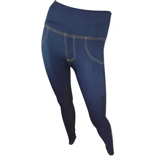 Einkaufszauber Jeansjeggings Leggings Jeans Dunkelblau Jeggings High Waist Hoher Bund XXL