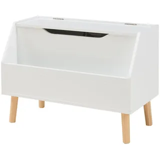 [en.casa] Spielzeugtruhe Aavanrar 60 x 30 x 43 cm 1-tlg. weiß