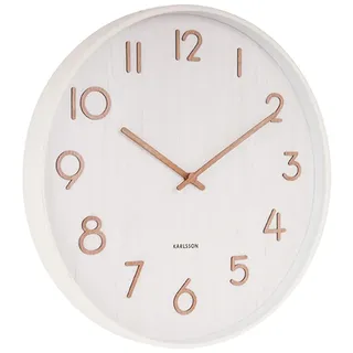 Karlsson Moderne Wanduhren KA5809WH, Weiß
