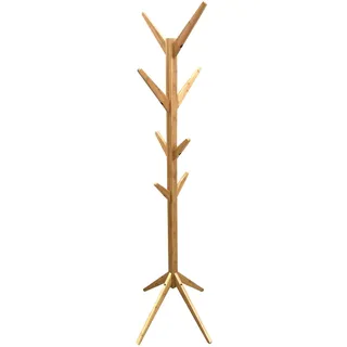 HOME DECO FACTORY Garderobenständer Baum Bambus 8 Haken 178 cm Beige | Bambus, Garderobenständer Baum, 8 Haken, Höhe 178 cm, Flur oder Schlafzimmer, zeitgemäßes Design, natürlich, Beige