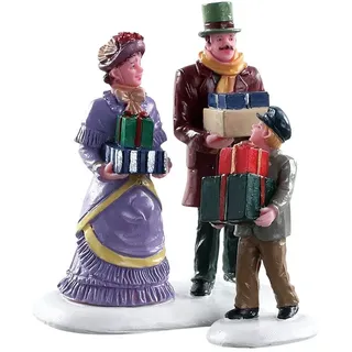 Lemax Walking Family Set/2 mehrfarbig handbemalt
