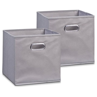 HTI-Living Aufbewahrungsbox »Aufbewahrungsbox Vlies Grau 2er-Set« (Set, 2 St), Ordnungsbox Faltbox Regalbox grau