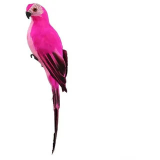 Lebensechte künstliche Papageien-Gartendekoration mit echten Federn, 25 cm Schaumstoff-Vogelstatue für den Außenbereich, Rasendekoration, Baum-Display oder Hochzeits-Mittelstück, mehrfarbig