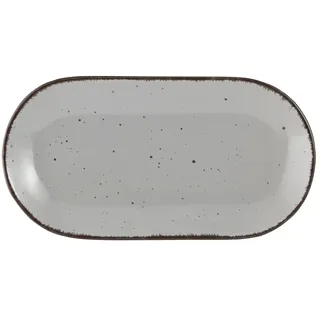 Peill+Putzler Servierplatte 25 x 13 cm  Siena , grau , Steinzeug/Steingut , Maße (cm): B: 13