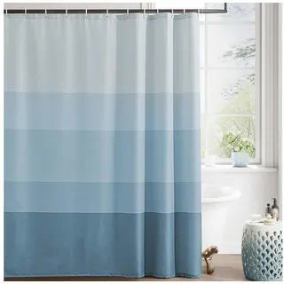 Agger Duschvorhang 180x180 cm Badewanne Waschbar Textil Shower Curtains blau