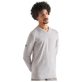 Superdry Merino Vee Pullover - Grey Marl - 2XL