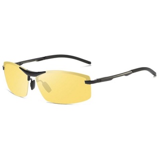 PACIEA Sonnenbrille Sonnenbrille Sportbrille Herren polarisiert 100% UV400 Schutz Leicht gelb|schwarz