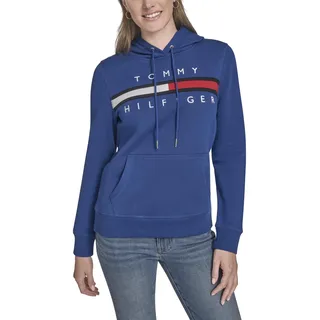 Tommy Hilfiger Damen Fleece Soft Pullover Hoodie Sweater Sweatshirt (1er Pack) - M