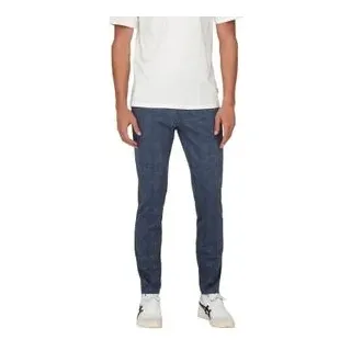 Only & Sons ONSMARK Slim Check Chinos Dress Blues 34 32