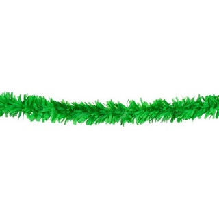 Boland Girlande Party Deko Lametta - Weihnachtsgirlande grün 10m, Raumdekoration für Geburtstage, Mottopartys und Events! grün