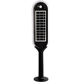V-Tac Außenstandleuchte Aluminium 15,5 cm mit Bewegungsmelder 5 W IP65 schwarz