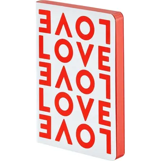 nuuna by brandbook - next design+produktion gmbh Notizbuch Graphic Love A6 Weiß/dotted