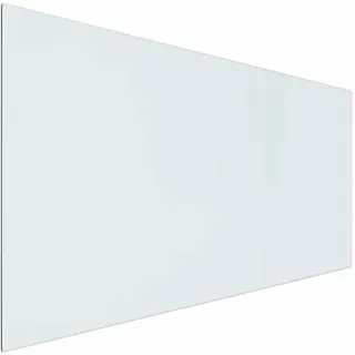 vidaXL Feuerstelle Glasplatte 100 x 50 cm Glas Transparent
