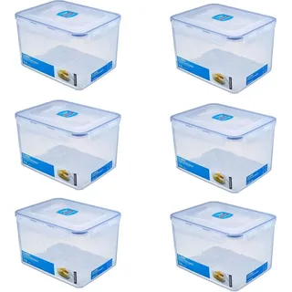 LocknLock Dosen 6er SET HPL838 Vorratsdosen mit Ablaufgitter 9 Liter - Maße (LxBxH): 295 x 230 x 185 mm - Geeignete Dosen zum Einfrieren und Mikro...