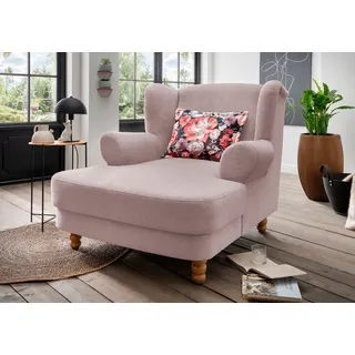 Home Affaire Loveseat Tassilo 121 x 107 x 147 cm Rosa Polyester
