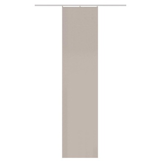 HOMEbasics 84860 Oxford Schiebegardine, blickdichte Leinenstruktur, 245x60 cm, Uni/einfarbig > Farbe (anthrazit)