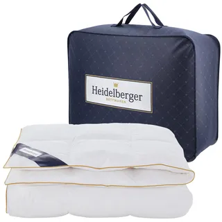 Heidelberger Bettwaren Bettdecke Ganzjahresdecke 135x200 cm Daunendecke, 100% Gänsedaunen | atmungsaktiv, hautfreundlich, allergikergeeignet, hygienisch | Serie Polar
