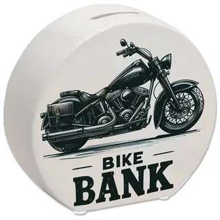 speecheese Spardose Cruiser Motorrad Spardose mit Spruch Bike Bank