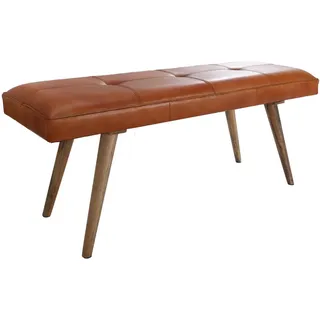 KADIMA DESIGN Sitzbank Retro Braun 117 x 38 x 51 cm