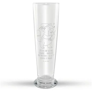 Mr. & Mrs. Panda Bierglas Schütze Astrologie, Bier Glas, Transparent, Sternzeichen, Weizenbier, Premium Glas, Schütze Weizenbier Glas Mr & Mrs Panda Weizenglas