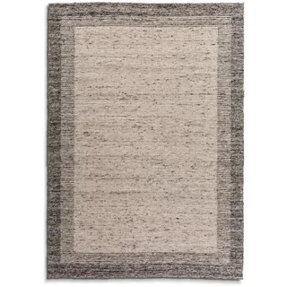 Paulig Teppiche Webteppich Double D 130 x 200 cm Schurwolle Grau