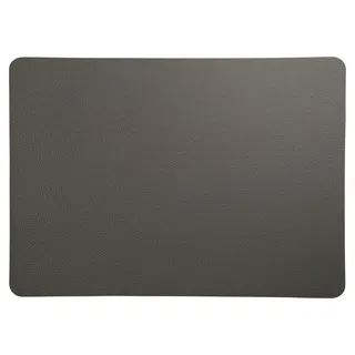 Asa Selection Tischset Leather Optic Rough 46x33cm Kunststoff Grau Graphit
