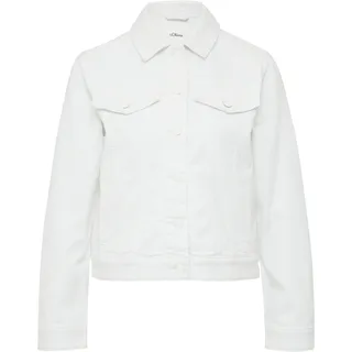 s.Oliver Elastische Jeansjacke mit seitlichen Eingrifftaschen - weiß - 44