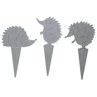 MACOSA HOME Dekostecker Igel 15 cm Grau