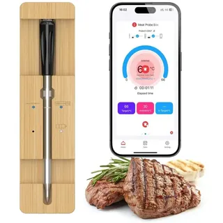 Bluetooth-funk-kochsonde, Präzisions-magnet-fleischthermometer, Smartphone-alarm, Für Die Küche