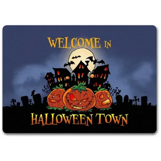 speecheese Fußmatte Fußmatte in 35x50 cm ohne Rand mit gruseligen Halloween Design und 35 cm
