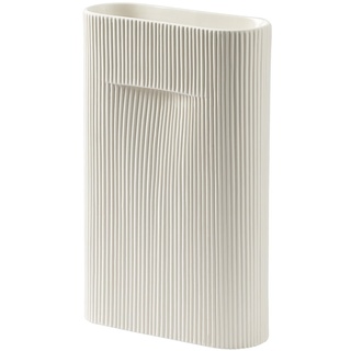 Muuto - Ridge Vase H 35 cm, off-white