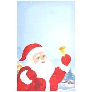 RPLIFE Geschirrtücher mit Weihnachtsmann-Motiv, 71,1 x 45,7 cm, saugfähig, bedruckte Handtücher