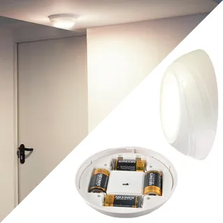 NORTHPOINT Led-Sensorleuchte, Weiß, Kunststoff, 19x5.5x19 cm, Lampen & Leuchten, Innenbeleuchtung, Nachtlichter