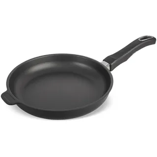 Original Gundel GUSS-BRATPFANNE INDUKTION flach, Ø 24 cm, Höhe 4,5 cm, BIOTAN-Oberfläche, PFOA-frei, Akku-Therm Boden - abnehmbarer Griff