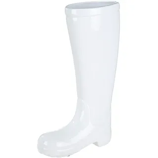Casablanca modernes Design Stiefel Schirmständer 45 x 26 x 11 cm Weiß