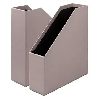 Rössler-Papier Stehsammler 1318452490, S.O.H.O., A4, Pappe, taupe, 3 Stück
