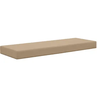 vidaXL Sitzkissen Für Outdoor Taupe 111,5 X 40 X 8 Cm 100 % Polyester Vidaxl