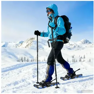 vidaXL 3 in 1 Schneeschuhe Blau L