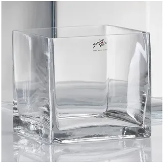 Sandra Rich Dekovase Glasvase Cube klar eckig von Sandra Rich 14 cm x 14 cm