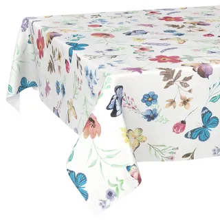 ANRO Wachstuchtischdecke Schmetterlinge 200 x 140 cm Bunt