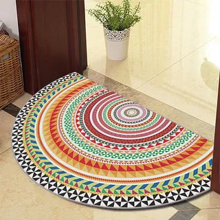 Halbrunde Bodenmatte Anti Rutsch Fussmatte fußmatte türmatte draußen Vintage Teppich fussmatte aussen Doormat fußmatten 50x80cm 1010-12