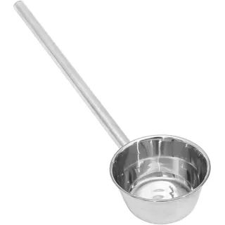 Edelstahl Schöpfkelle mit Langem Griff, Silber, Wasserlöffel | Küchen und Kantinen, Verschleißfest, Zeitsparend, als Suppenkelle oder Wasserschöpfer