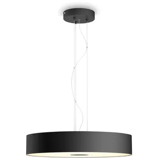 Philips Hue White Amb. LED-Pendelleuchte Fair inkl. Dimmschalter, schwarz, dimmbar, alle Weißschattierungen, steuerbar via App, kompatibel mit Amazon Alexa (Echo, Echo Dot)