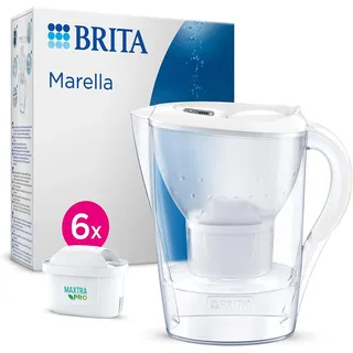 Brita Marella weiß 2,4 l + 6 Maxtra Pro Kartuschen